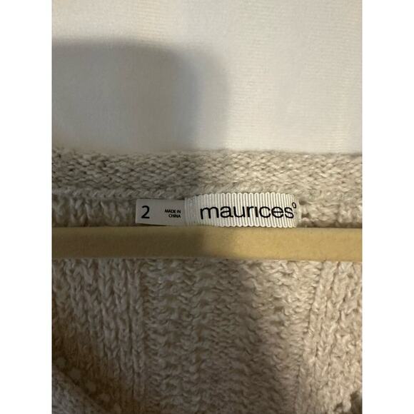 Maurices Sweater Womens Size 2 V-Neck Knited Long Sleeve - Picture 2 of 3